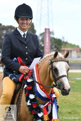 Vicki O'Connell rode Cherie Crawford's, 'Tooravale Madonna' to take out the 2019 VAS Rising Star Small Pony Championship.