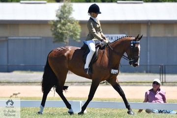 Emily Barton rode the Barton and McAliece nomination, 'Double Art' to make Top Ten in the strong Hero Final for qualified Standardbreds on day two of the 2019 VAS Saddle Horse Championships.