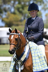 Jess Willis claimed the Ridden Australian Pony Championship with her, 'Earlsley Park Gold Class'.