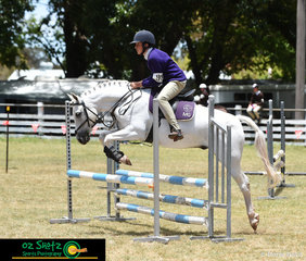 First to go in the C Grade Show Jumping and representing Martins Gully in the 13 and Under 15 Class was Dominic Magann and Jelly Bean.