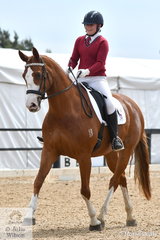 Ella Berry from St Ignatius College Geelong rode DJ Monte Fiore to sixth place in the Senior 1.1.