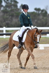 Erica D'alia from Rosebud Secondary School rode Pencil Pine Lugui in the Intermediate 1.2.