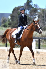 Daisy Klintberg rode Wild Duchess in the MotorOne Participation Preliminary 1.1 Junior.