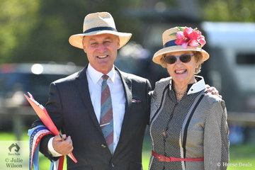 Evergreen and always on the job, Ring 2 Judge, Janet Evans and steward, Darryl Owen. Four rings accommodated the Gippsland and Peninsula RPG Youngstock and Performance Show and a further ring accommodated a Riding Pony Youngstock Show.