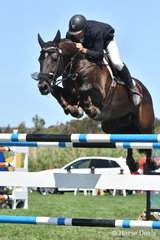 Brook Dobbin jumped clear and four riding, 'Equador MVNZ' to take fourth place in the Robertson-Smith Partners Equine Vets World Cup Qualifier.