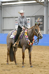 HOLLY WILKIE AND RRD LETS TALK ABOUT ME, WINNER OF THE $1000 OPEN WESTERN PLEASURE STAKES