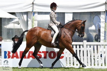 Olivia Gillespie rode well to take second place in the Peter Gahan Trophy riding class sponsored by Julie Wilson Photography.