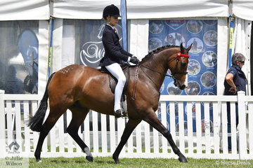 Georgiana Walsh took third place in the Peter Gahan Trophy riding class.