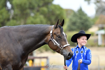 I'M GOOD N LAZY SHOWN BY AILIE MORGAN IN THE YOUTH SHOWMANSHIP