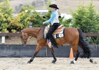 ANNALIESE KETTLE RIDING COWBOY CODE IN THE ALL AGE REINING