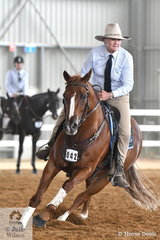 Fiona Beer rode Cassie Lea's, 'Waymere Oaks Legend' to take overall fourth place in the Terragan and Tambeau Stud's Open Challenge.
