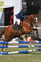 "SASHA" ridden by Emma Sharp in the EV65 Grass Roots Showjumping Phase
