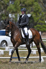 "CARUSO IRON SPIDER" ridden by Callum Buczak in the CCN 1 Star Dressage Phase