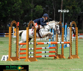 Just a bit of cuteness overload. Charlotte Millington and Stormy Lodge Doodlebug fly around the EvA95 show jumping course at the Sydney Eventing Summer Classic. 