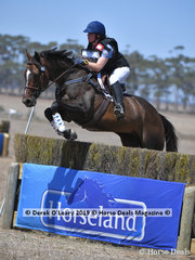 "CHARLIE TANGO" ridden by Ruby Mansfield placed 10th in the EVA95 Section A