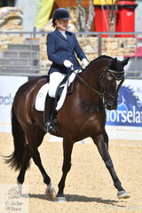 Not sure if Pamela Bice is suggesting that it all went in to the horse, but she is pictured aboard her, 'Wealth' that took 12th place in the Otto Australia Medium 4b.