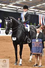 Naomi Karutz rode Riley Marin's, 'Dreamtime Lomaxx' to take out the Senior Rider 18-25 Years Runner Up award on the final day of the 2019 Ego Sunsense Australasian Show Horse and rider Championships.
