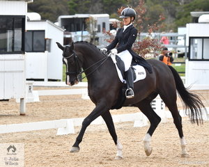 Monica Bird rode Bourgogne to fourth place in the FEI Intermediate B.