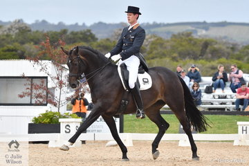 Marvin Smink rode Haya to ninth place in the FEI Grand Prix CDN.