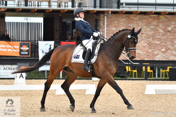 Para Equestrian Emma Booth scored a sensational  76.32% riding the imported, 'Mogelvangs Zidane' to win the Grade 3 Freestyle.