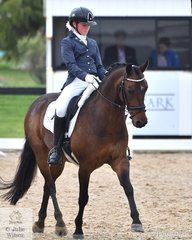 Ava Braniff rode Allengreen Medallist to second place in the FEI Pony Class.