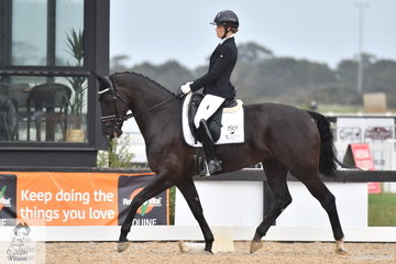 Charlie Welsh rode the beautiful, MSJ Tia Fortuna to take out the Elementary Championships winning both tests, scoring 71.06% and 71.09%.