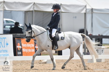 Merissa Balazs riding Pegasus took fifth place in the Stable Ground Participation 1B Junior.