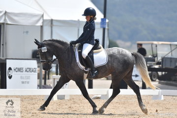 Tayla Anderson rode Levale East Wind to fourth place in the Stable Ground Participation 1A Junior.