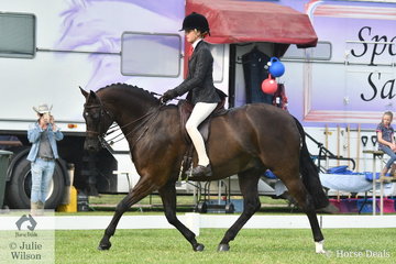 Ebonie Lee rode Holly Tiechurst's well performed, 'Terra Felix XL' to claim the Child's Large Show Hunter Galloway Championship.
