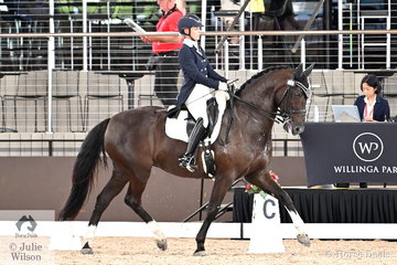 Sharon Potter rode her own and Bev Healey's, 'Bradgate Park Delilah' to fourth place in the Grand Prix Freestyle CDN.