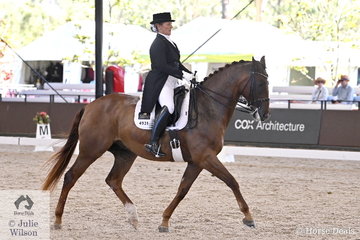 Paula Price rode her own True Sensation to sixth place in the Grand prix Freestyle CDN.