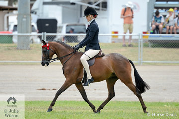 Jacinda Smith rode her , 'Merivale Park Remberance' to claim the Medium Pony Reserve Championship.