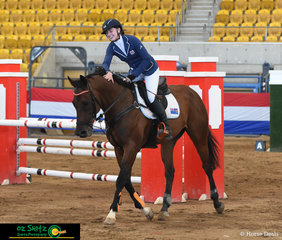 Eventer gone Show Jumping for the weekend - Matilda McCarroll and 'Cosmic Cube' jumped a double clear round in the Thoroughbred 1.10m which put them into third place at the Tamworth Indoor Championships..