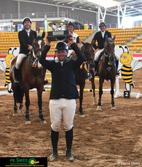 With only one rail separating the first four riders, Olympian Peter McMahon knew he had to jump clear and fast to get to the top of the leaderboard in the Peter Hoffman Cup on Saturday. Peter and 'K.S Sovereigns Cadel' were the only combination to have a double clear round.