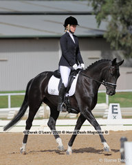 Gemma Nadler rode "Revelwood Fantasy" in the Preliminary 1A Dressage Age Group 30-39 y/o