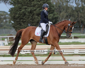 Joanna Barry rode "Jaybee Ad Astra" in the Novice 2A Riders group 40-49 y/o
