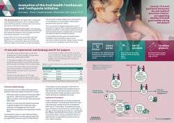 Item - Evaluation of the oral health toothbrush and toothpaste ...