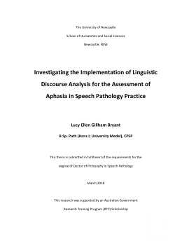 Item - Investigating the implementation of linguistic discourse ...