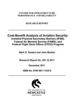 Item - Cost-benefit analysis of aviation security: Installed Physical ...