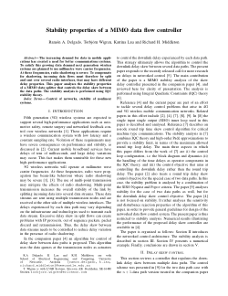 Item - Stability properties of a MIMO data flow controller - Open ...