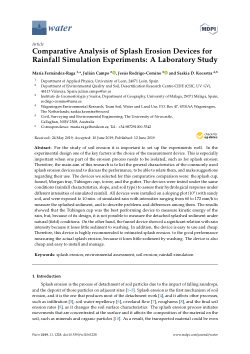 Item - Comparative analysis of splash erosion devices for rainfall ...