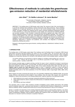 Item - Effectiveness of methods to calculate the greenhouse gas ...