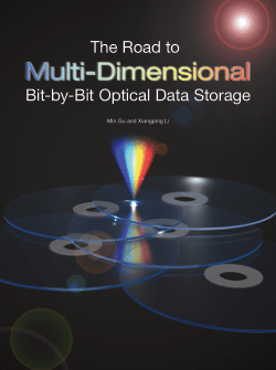 Item - The road to multi-dimensional bit-by-bit optical data storage ...