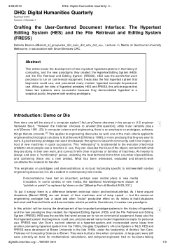 Item - Crafting the user-centered document interface: the Hypertext ...