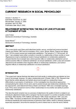 Item - Relationship satisfaction: The role of love styles and ...