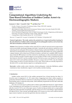 Computational algorithms underlying the time-based detection of sudden cardiac arrest via electrocardiographic markers