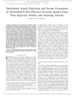 Item - Distributed Attack Detection and Secure Estimation of Networked ...