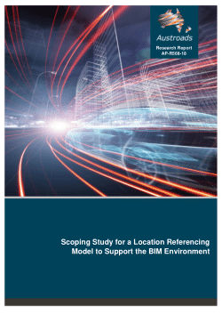 Scoping Study for a Location Referencing Model to Support the BIM Environment