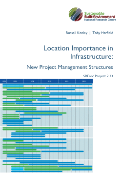 Location Importance in Infrastructure: New Project Management Structures