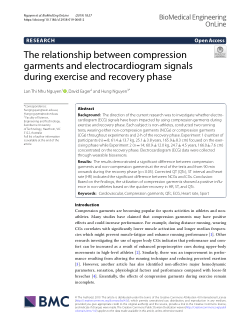 The relationship between compression garments and electrocardiogram signals during exercise and recovery phase